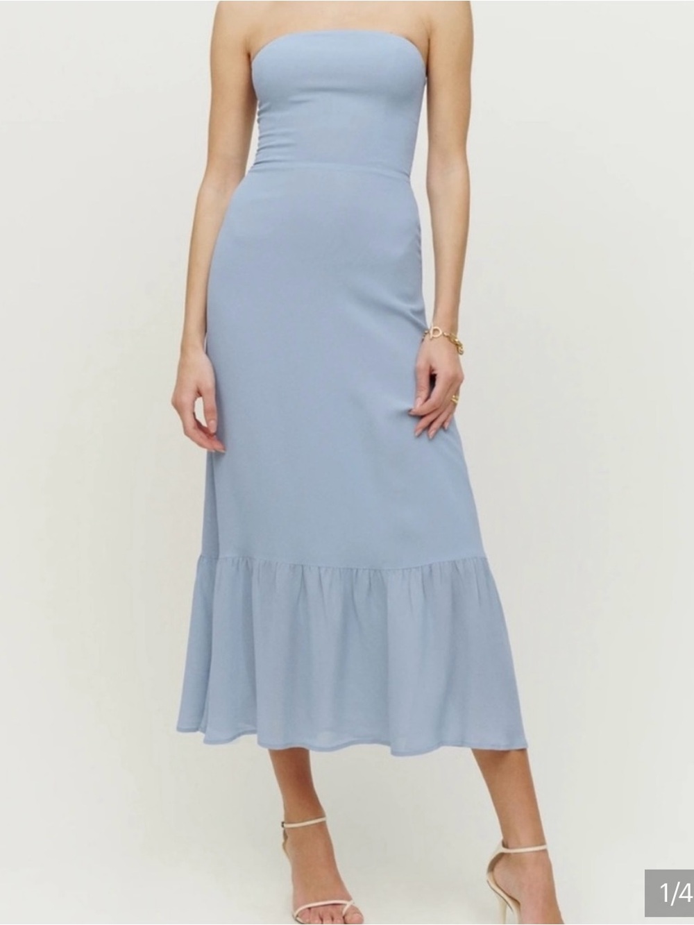 Reformation Atta Dress in Powder Blue